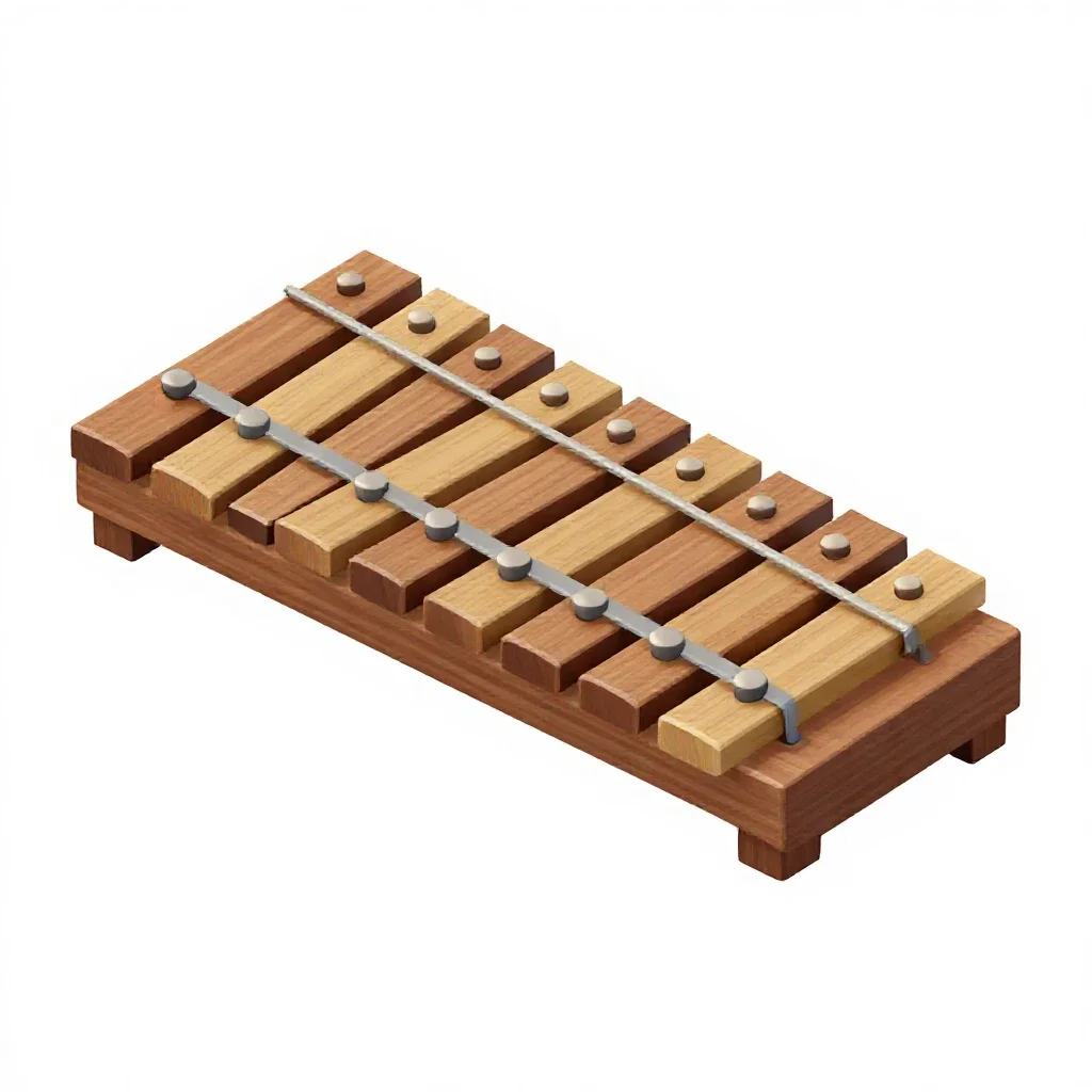 Xylophone isolated on a white background