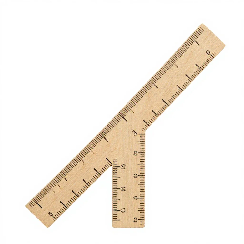 Growth chart ruler isolated on a white background