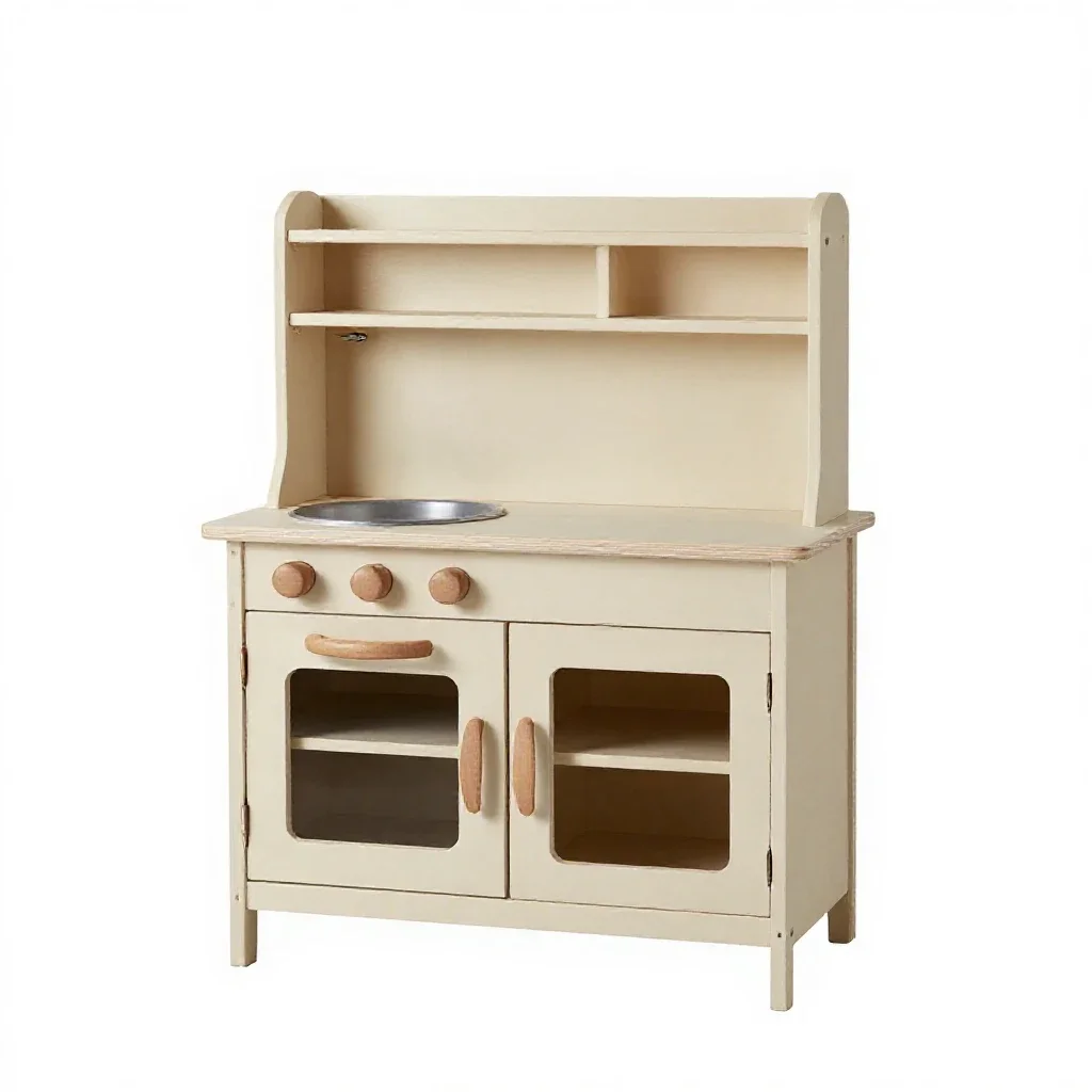 Play kitchen isolated on a white background