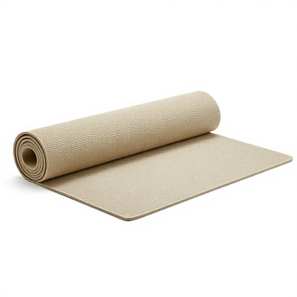 Play mat rolled out isolated on a white background