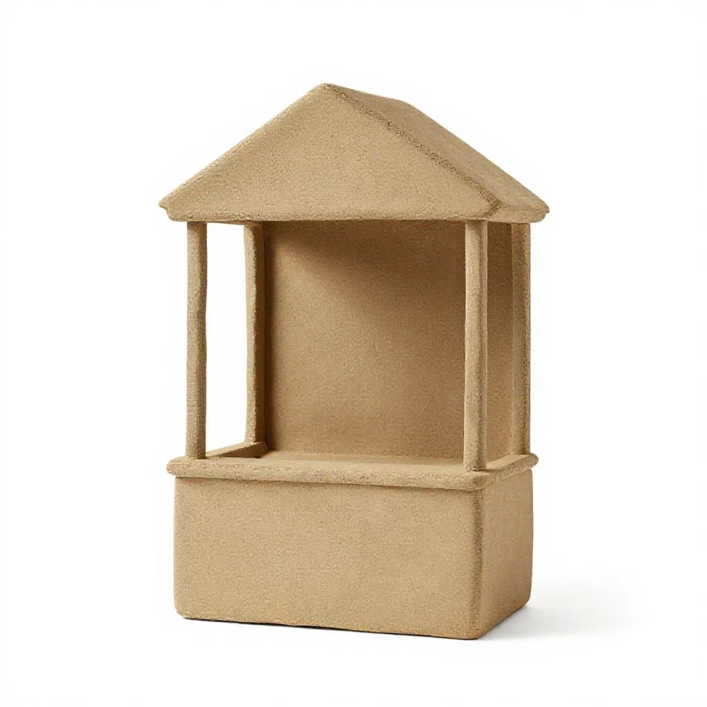 Puppet theatre isolated on a white background