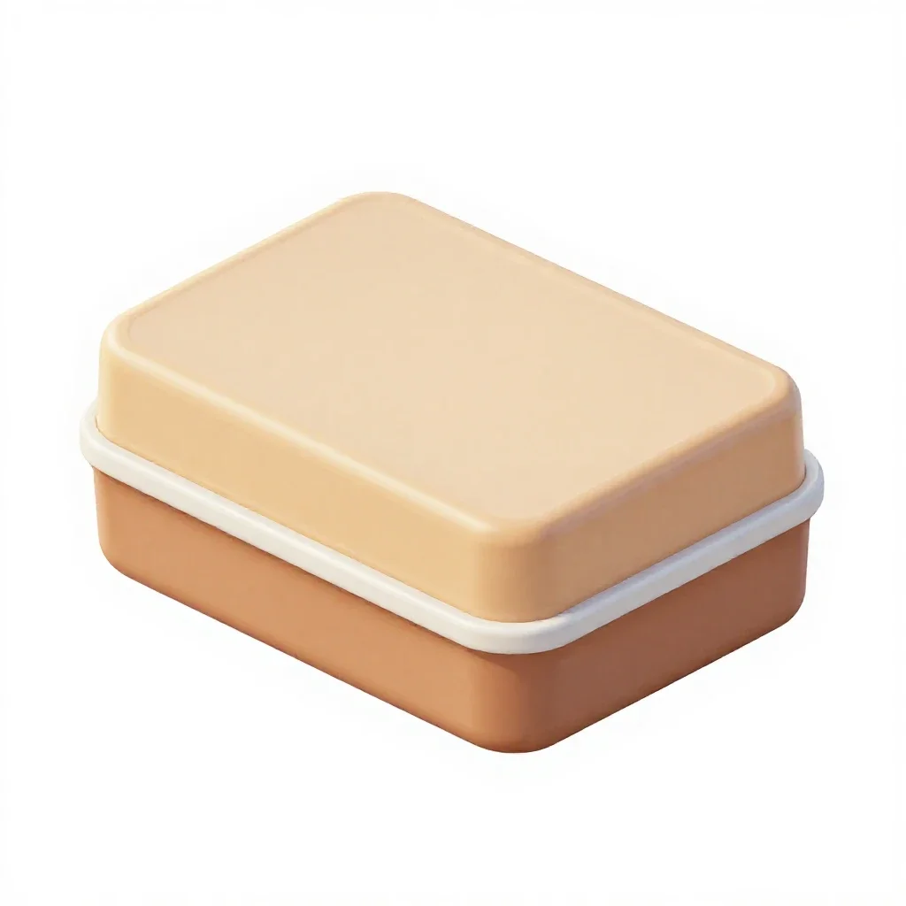 Bento lunch box isolated on a white background