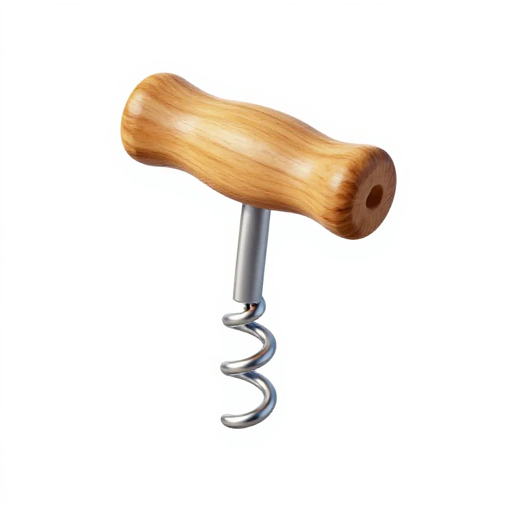 Corkscrew isolated on a white background