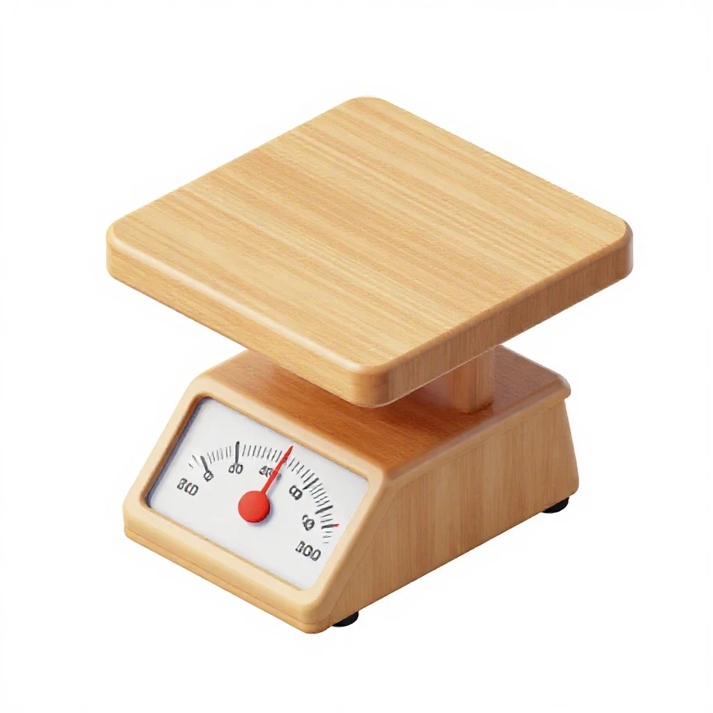 Kitchen scale isolated on a white background