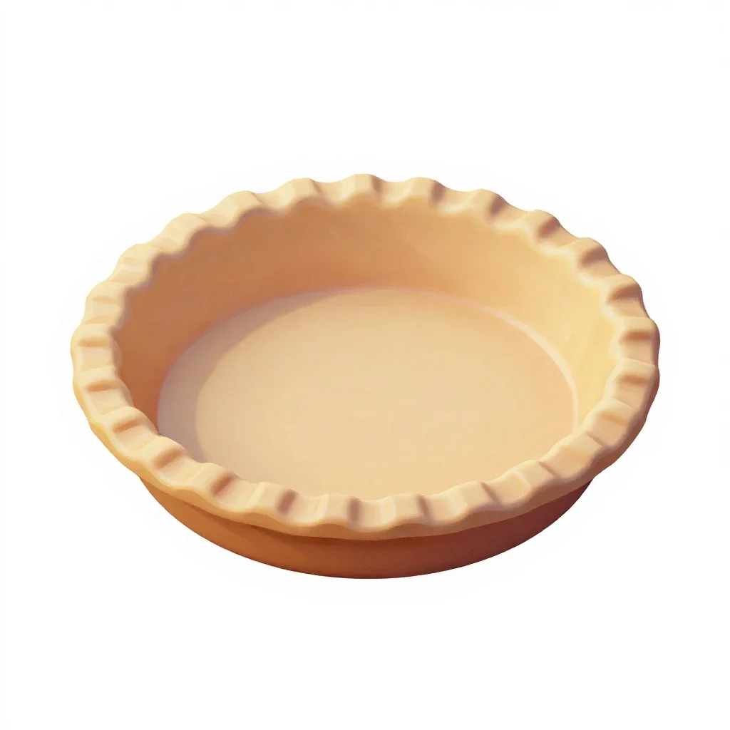 Pie dish isolated on a white background