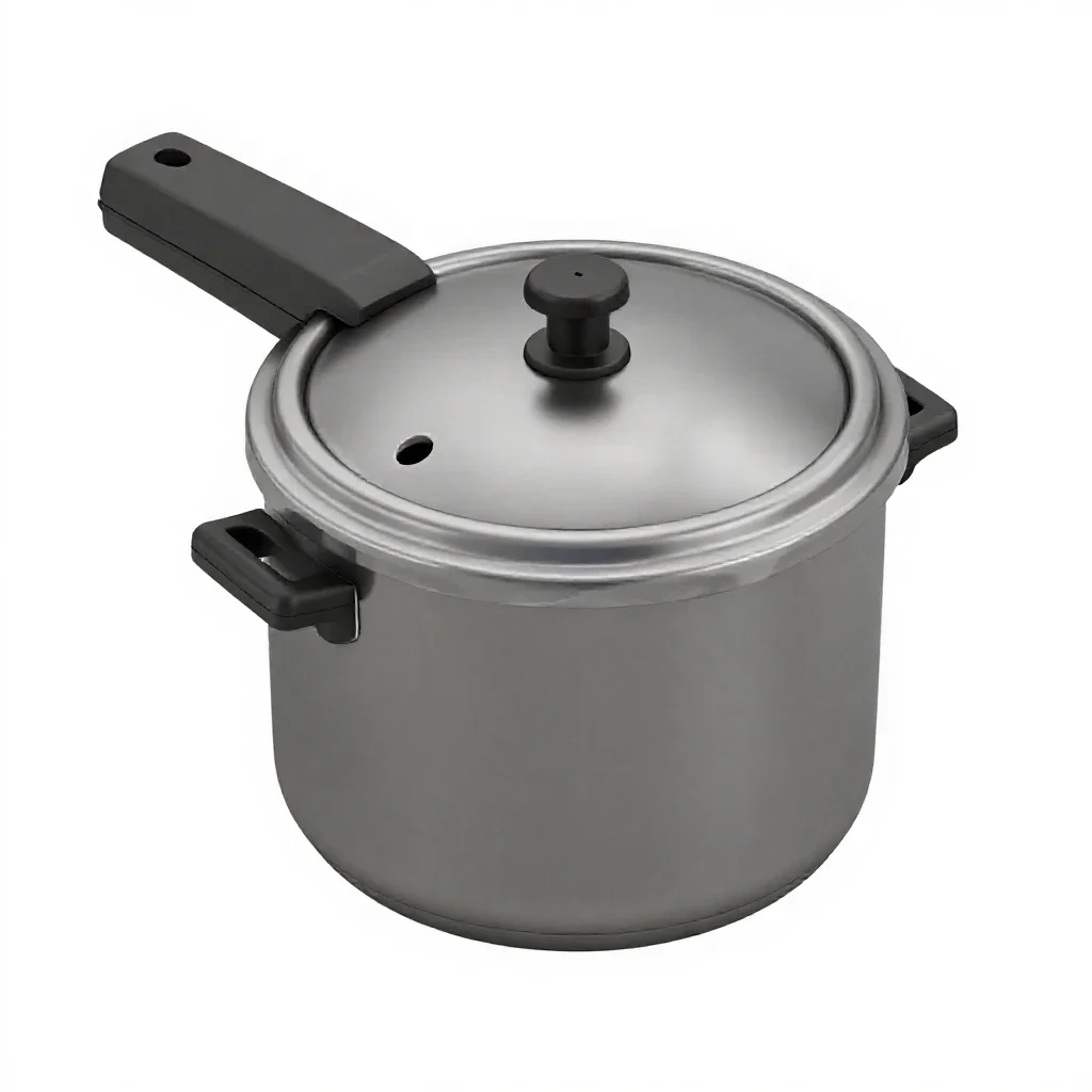 Pressure cooker isolated on a white background