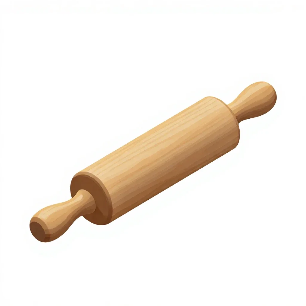 Rolling pin isolated on a white background