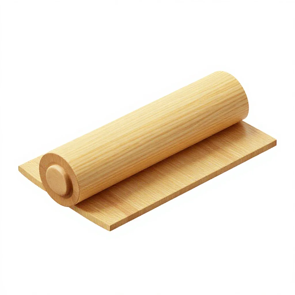 Sushi rolling mat isolated on a white background