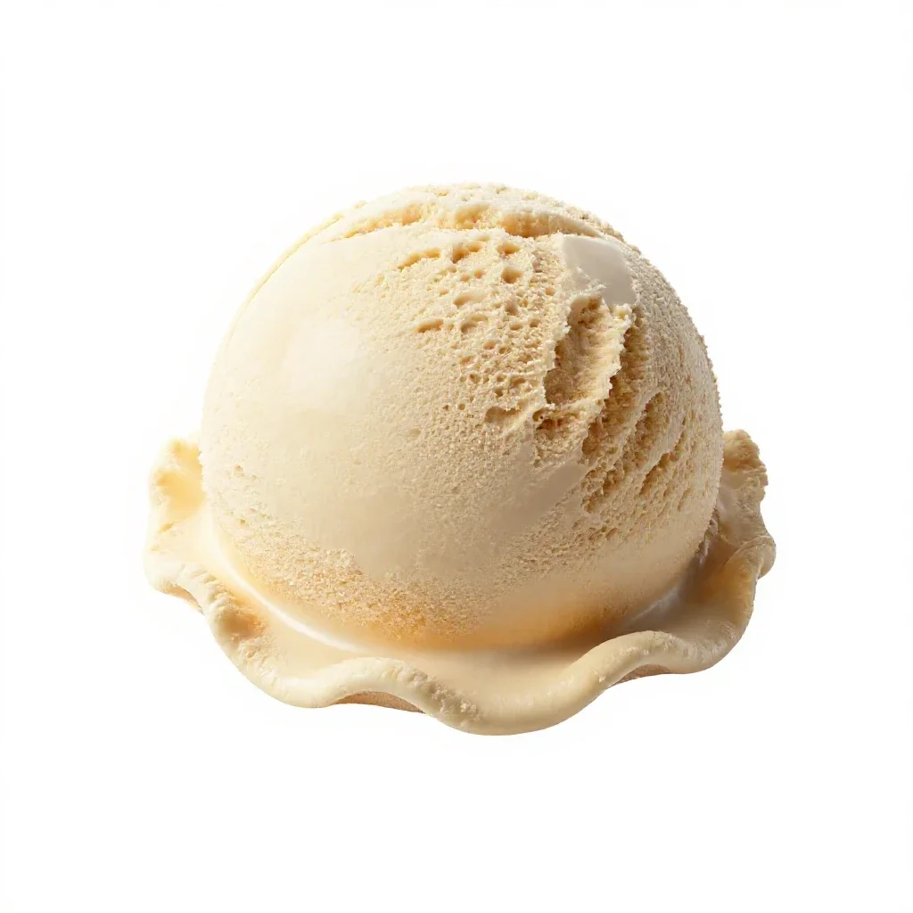 Ice cream scoop isolated on a white background