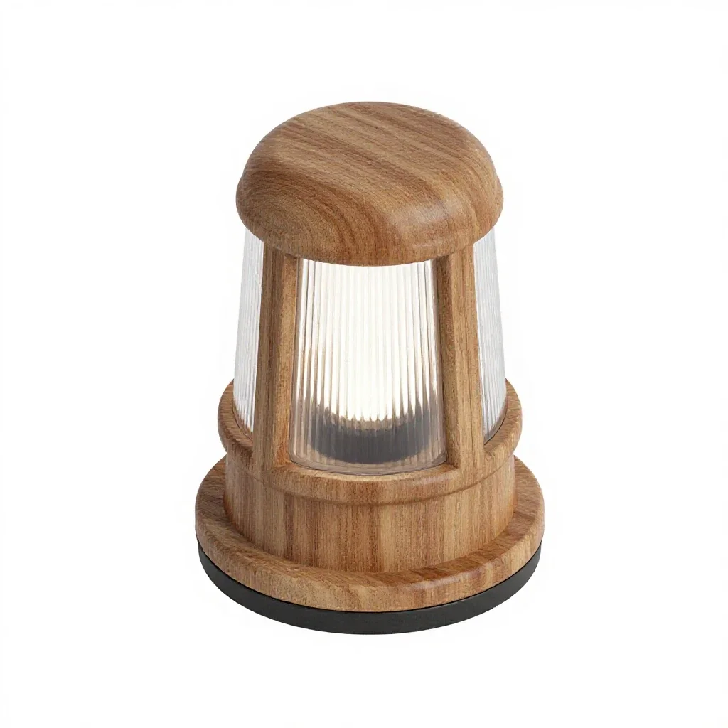 Bulkhead marine light isolated on a white background