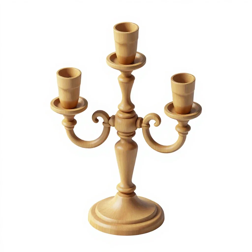 Candelabra isolated on a white background