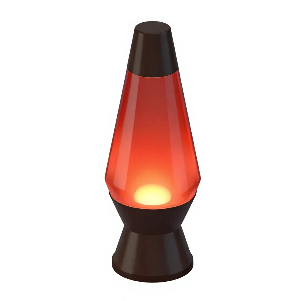 Lava lamp isolated on a white background