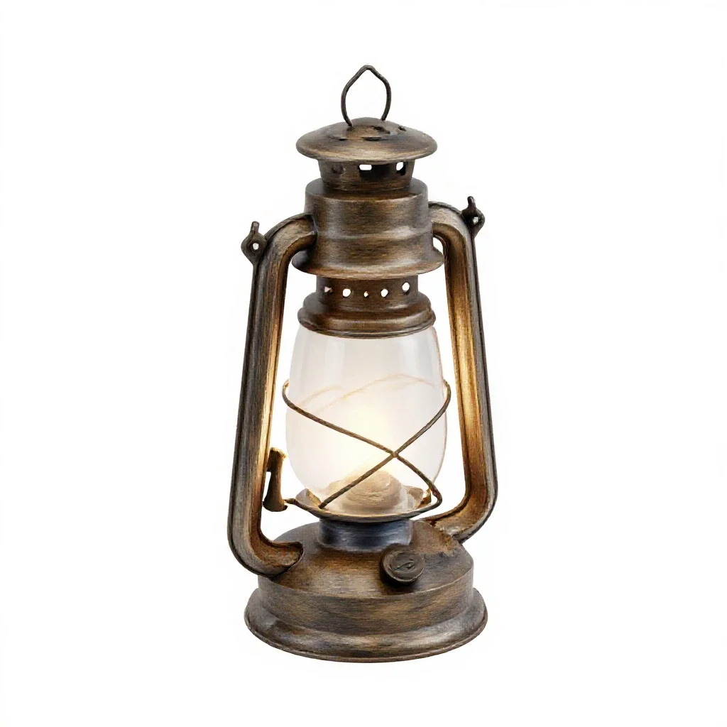 Storm lantern isolated on a white background