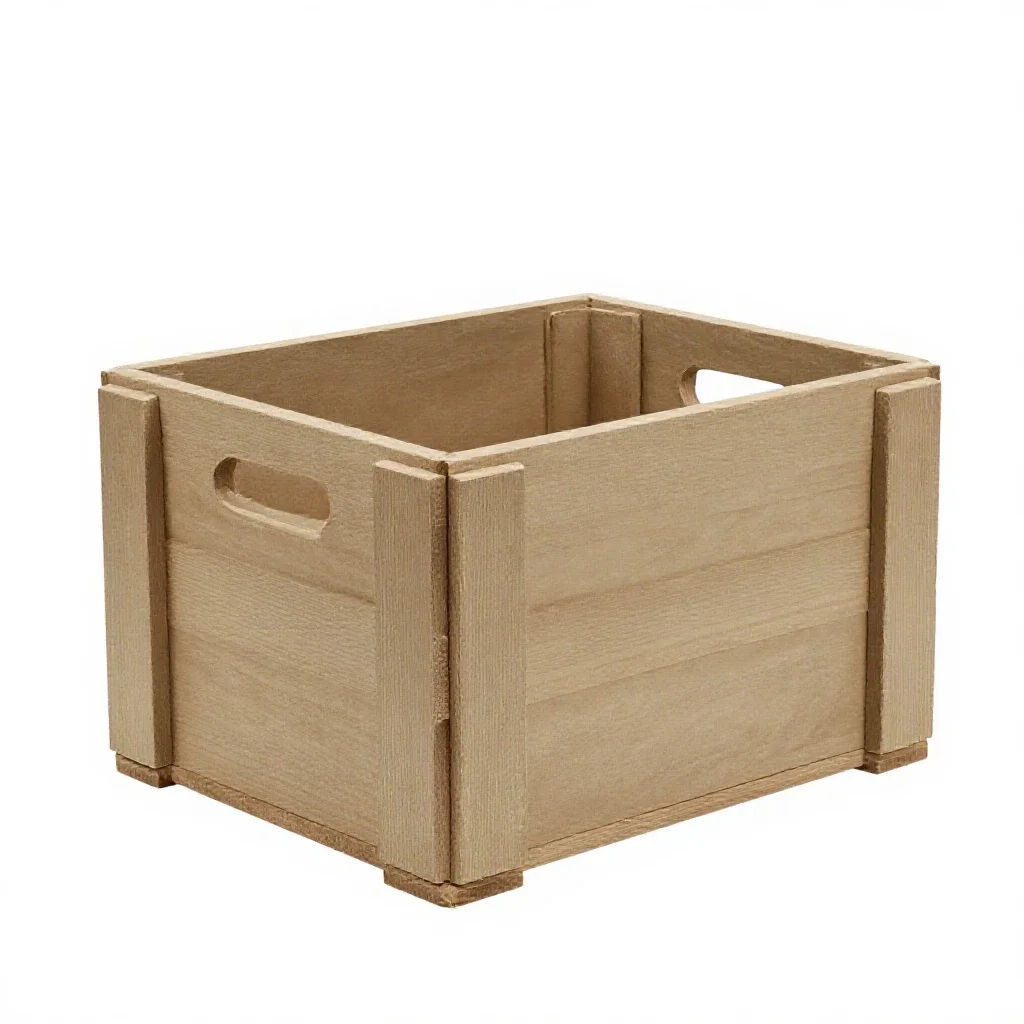 Travel crate isolated on a white background