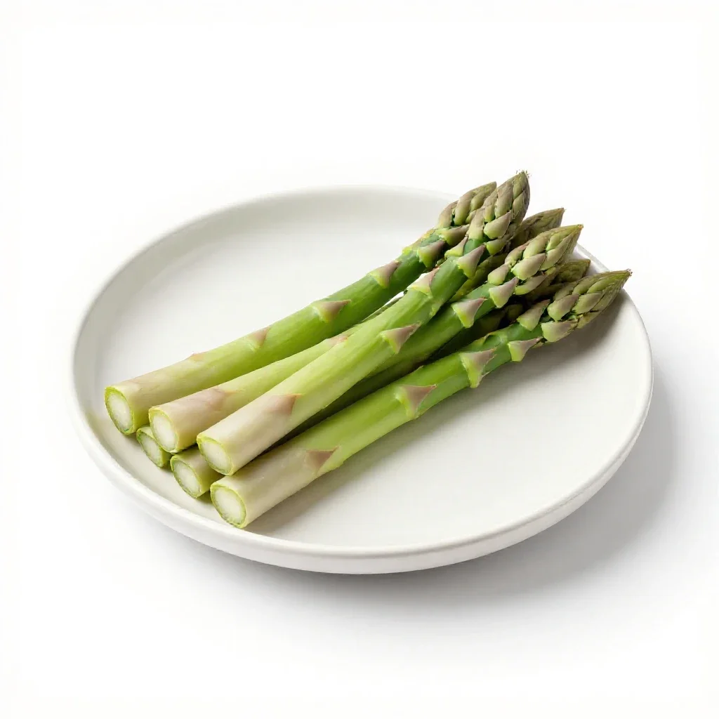 Bunch of asparagus isolated on a white background