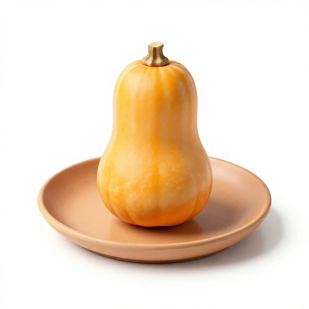 Butternut squash isolated on a white background
