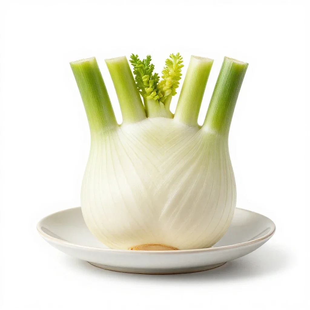 Fennel bulb isolated on a white background