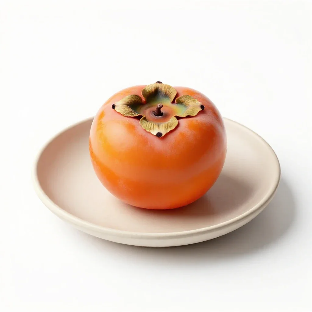 Persimmon isolated on a white background