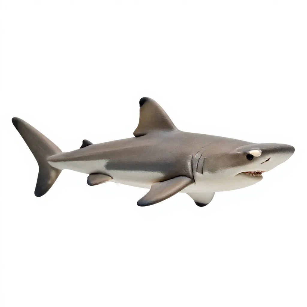 Hammerhead shark isolated on a white background