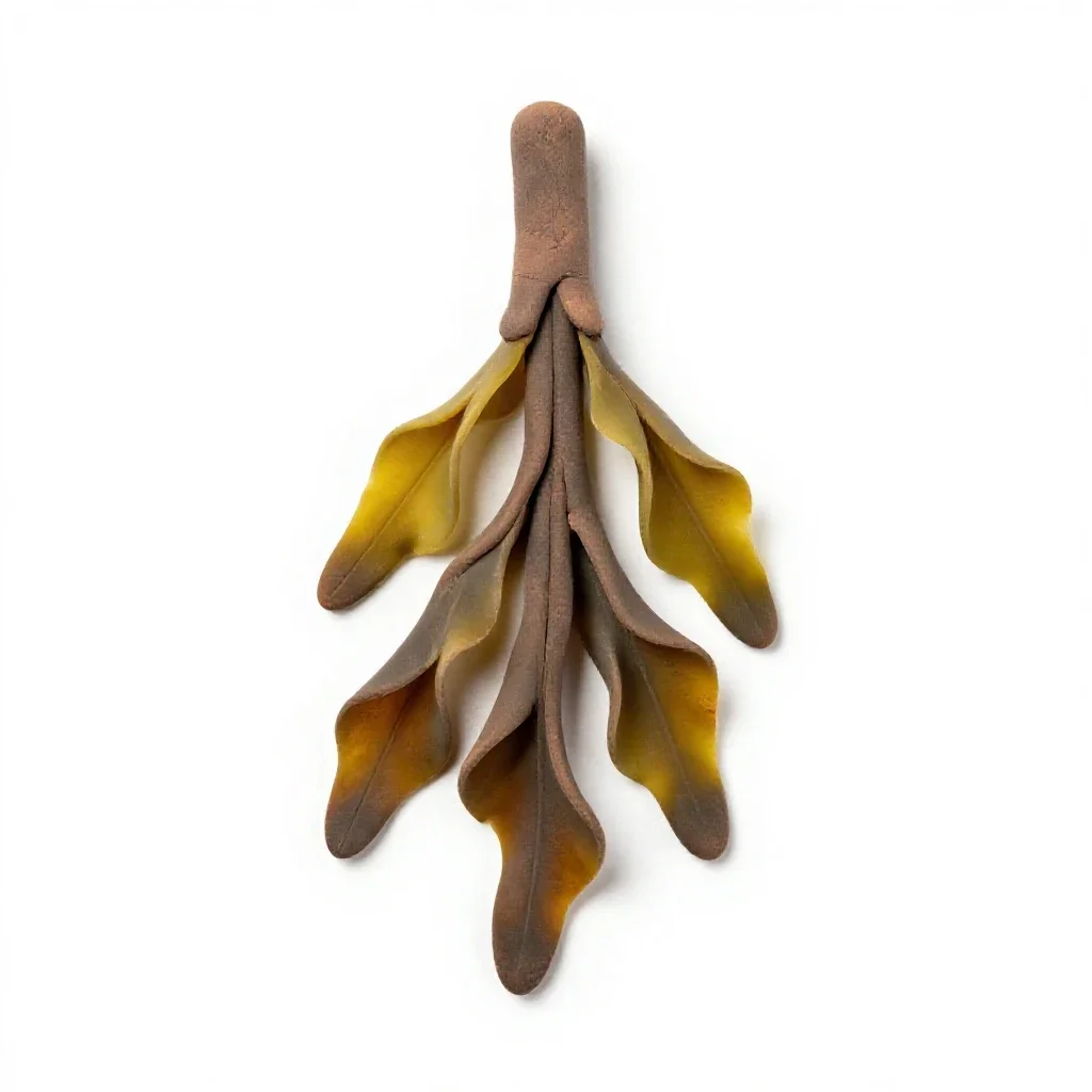 Kelp holdfast isolated on a white background