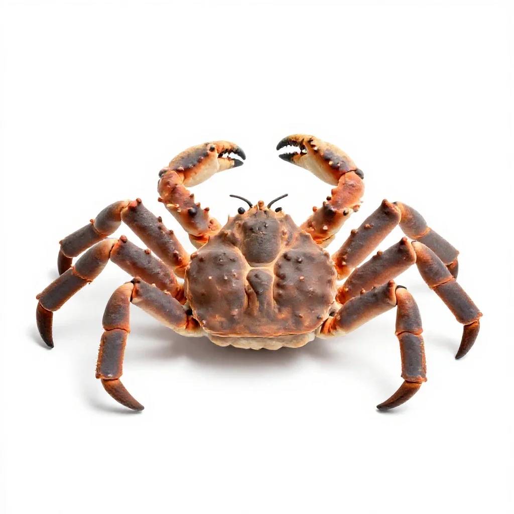 King crab isolated on a white background