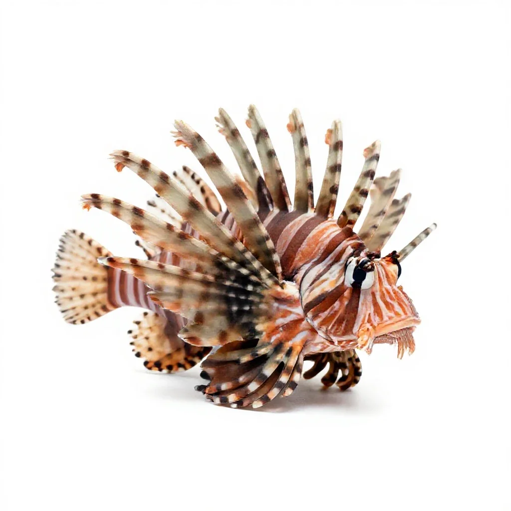 Lionfish isolated on a white background