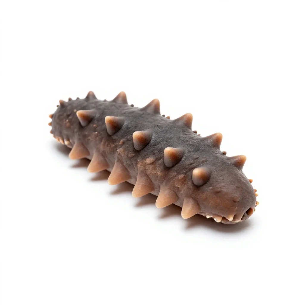 Sea cucumber isolated on a white background