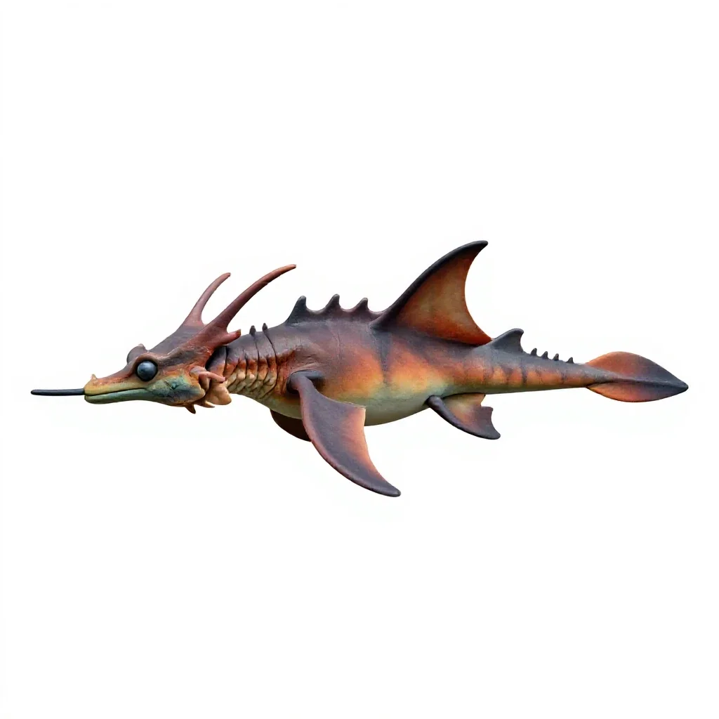Seadragon isolated on a white background