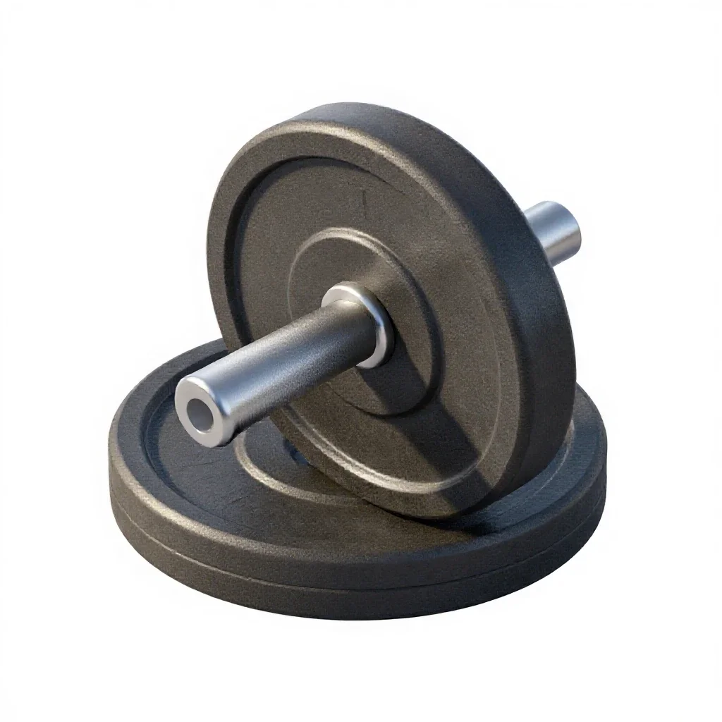 Barbell plate isolated on a white background