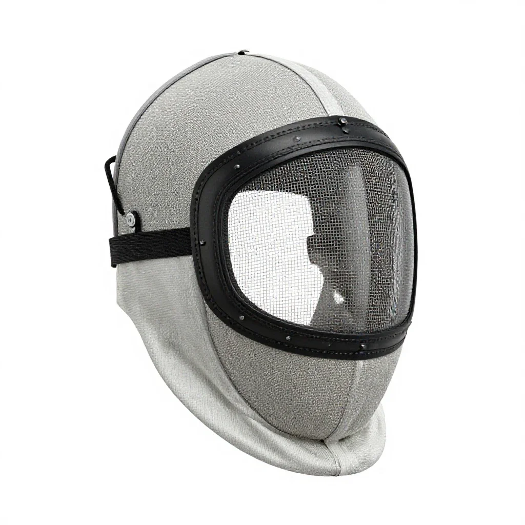 Fencing mask isolated on a white background