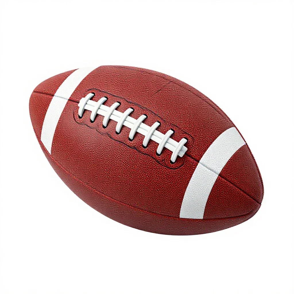 Leather football isolated on a white background