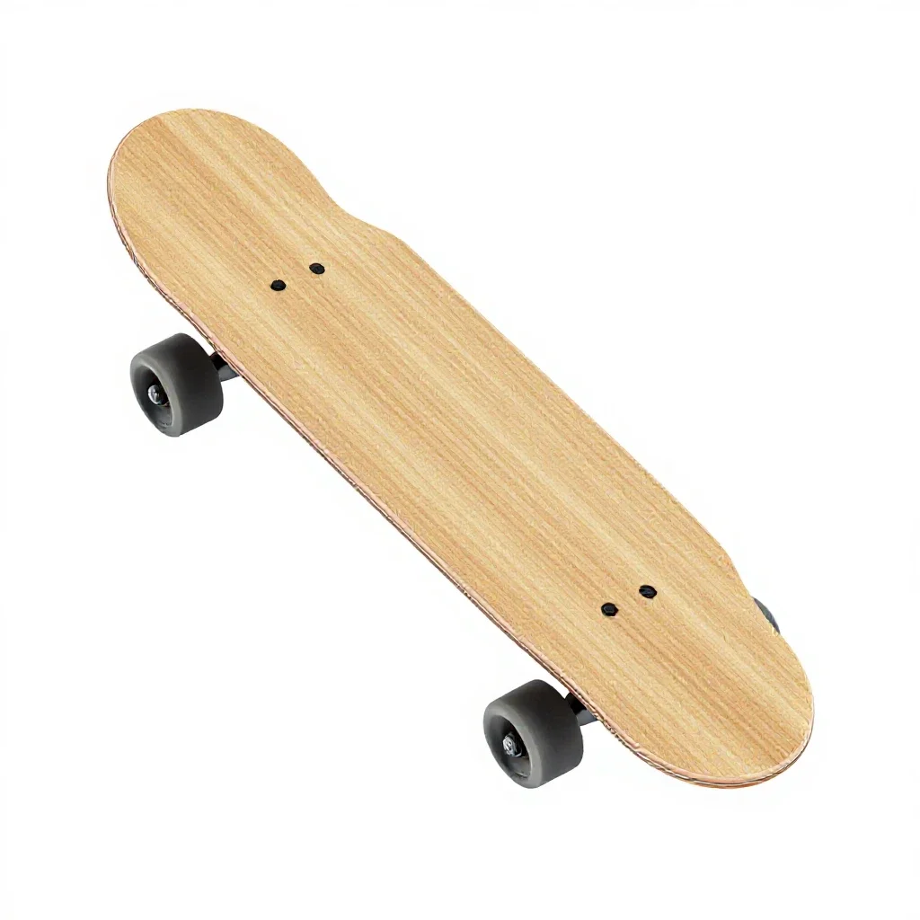 Longboard isolated on a white background