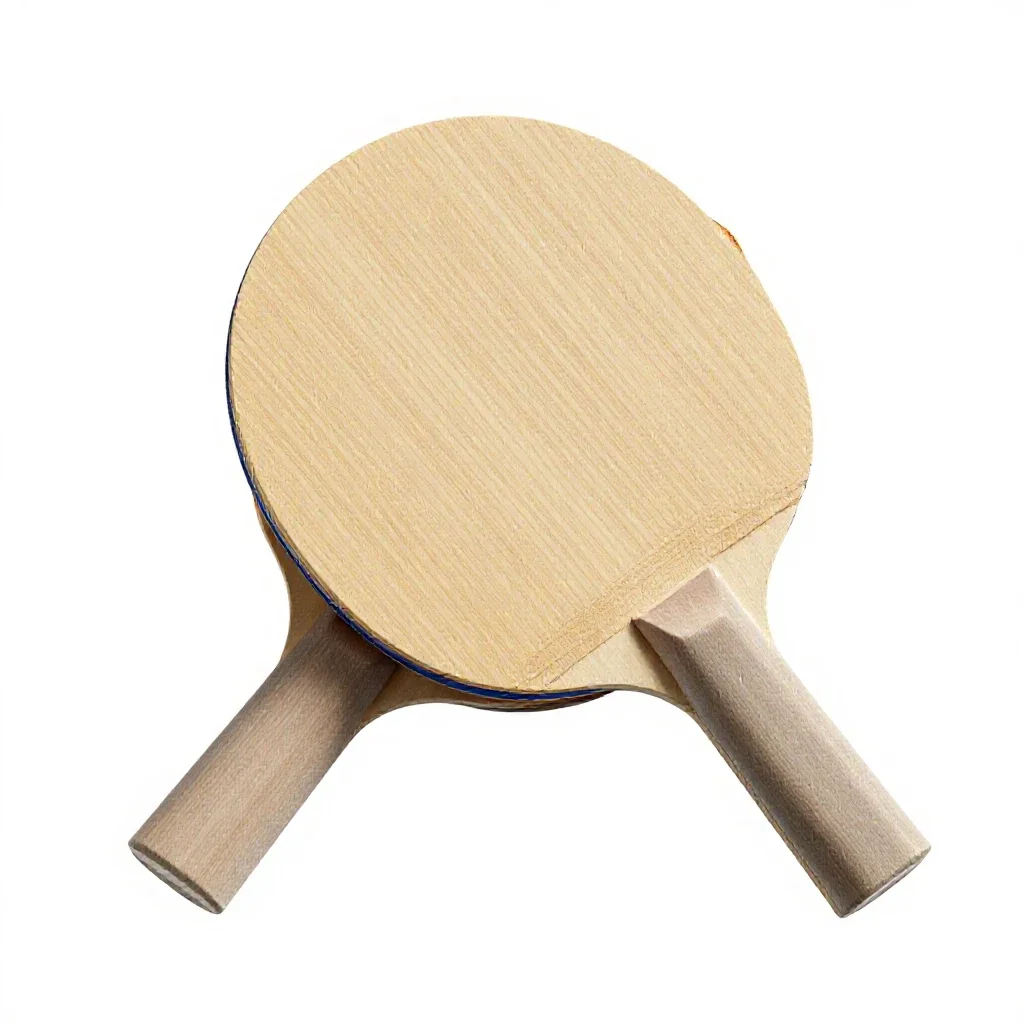 Table tennis paddle isolated on a white background