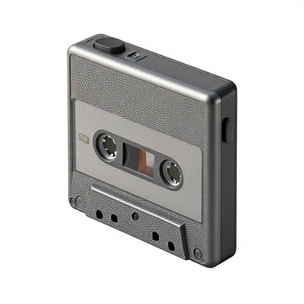 Cassette walkman isolated on a white background