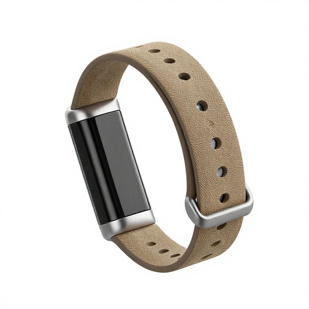 Fitness tracker band isolated on a white background