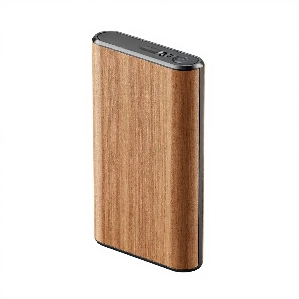 Portable power bank isolated on a white background