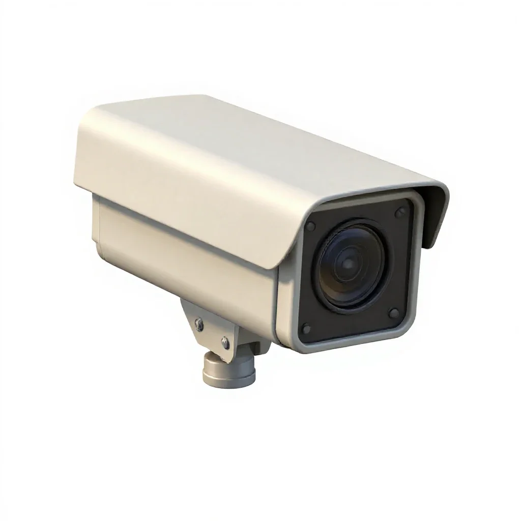 Security camera isolated on a white background