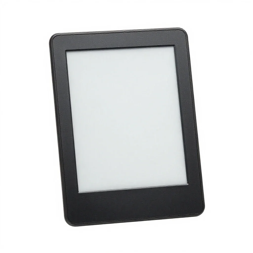 E-ink reader isolated on a white background