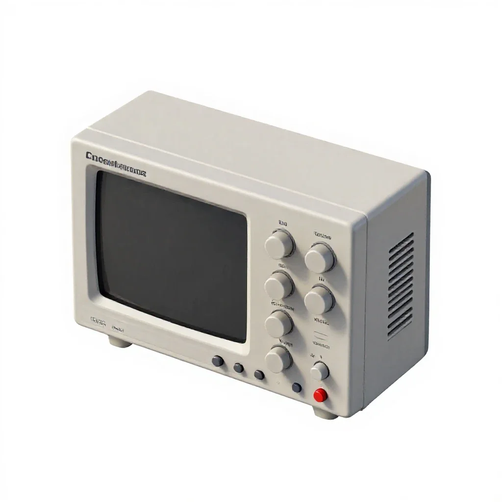 Oscilloscope isolated on a white background