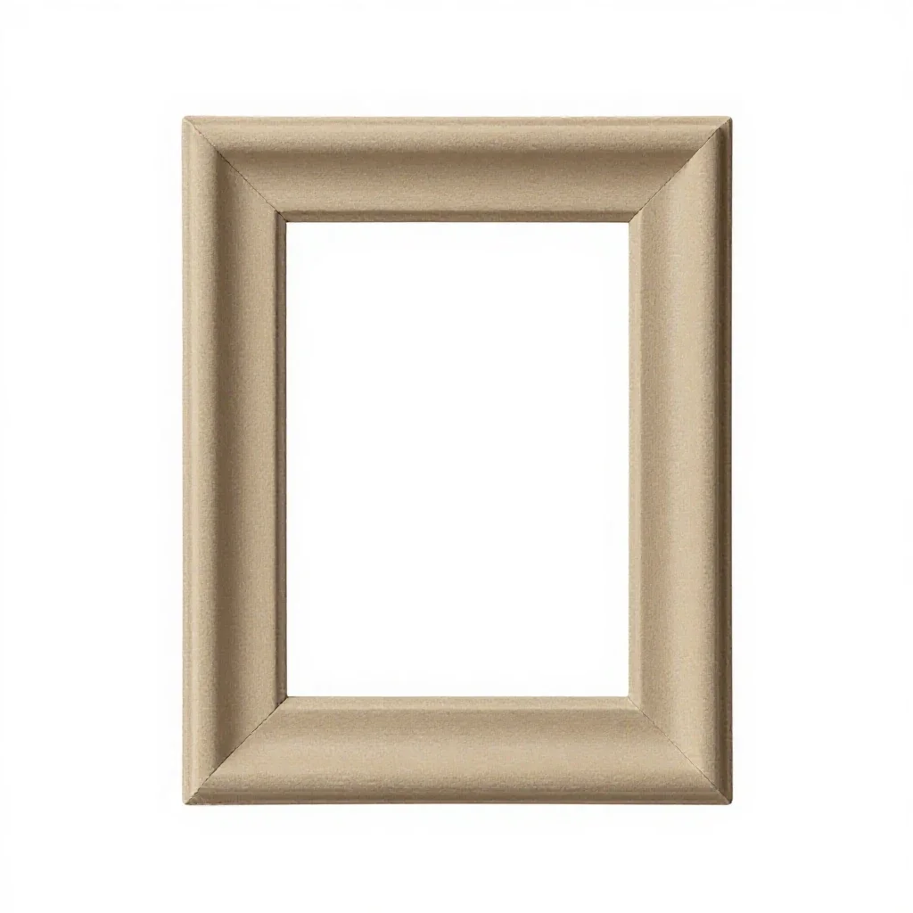 Freestanding photo frame isolated on a white background