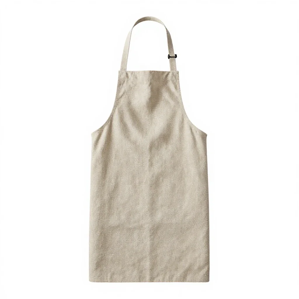 Linen apron isolated on a white background