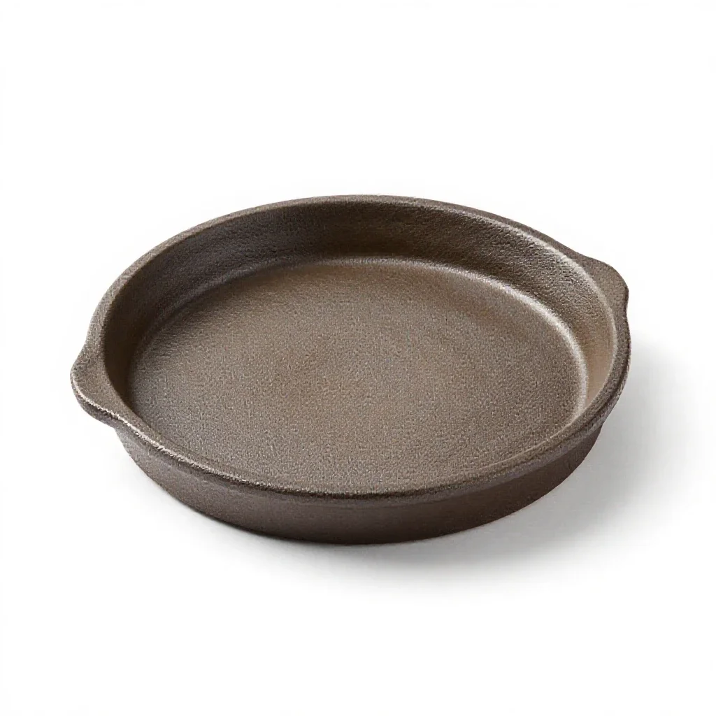 Trivet in cast iron isolated on a white background