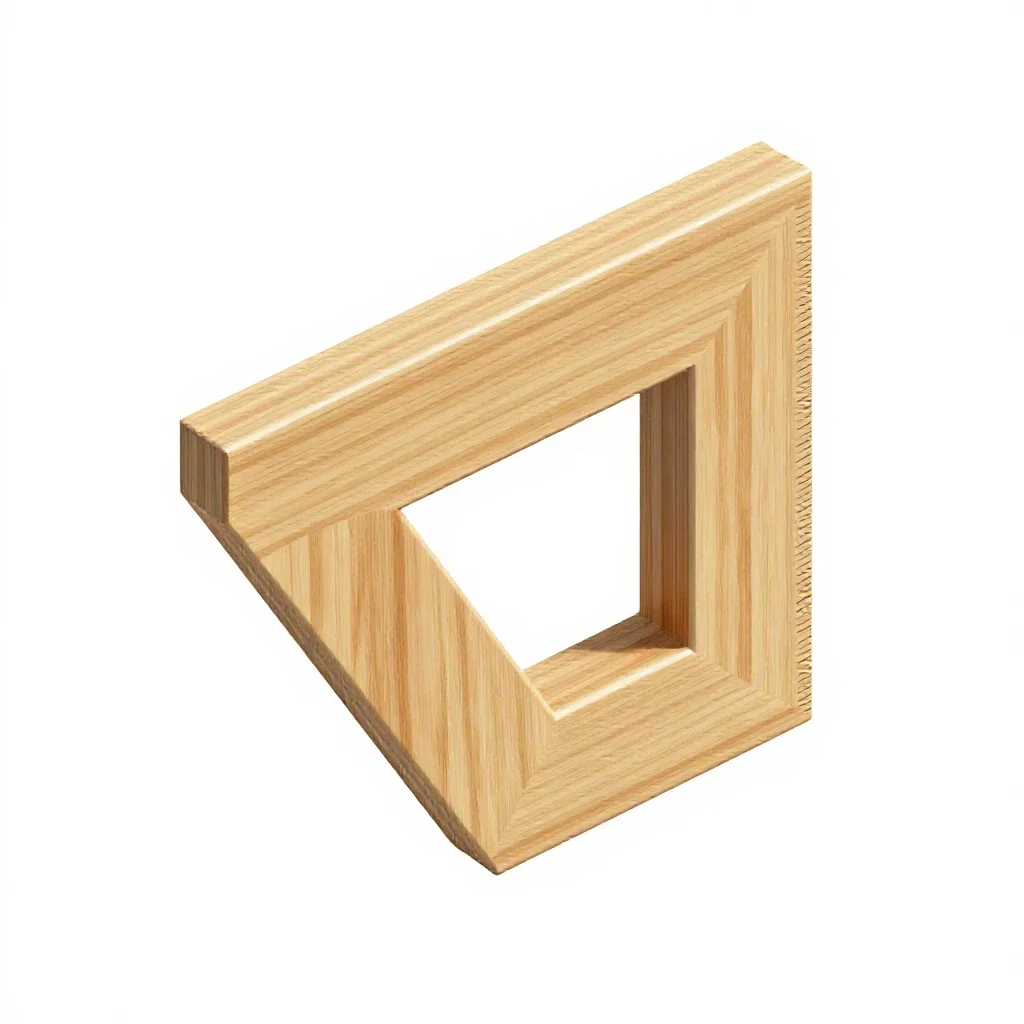 Carpenter's square isolated on a white background