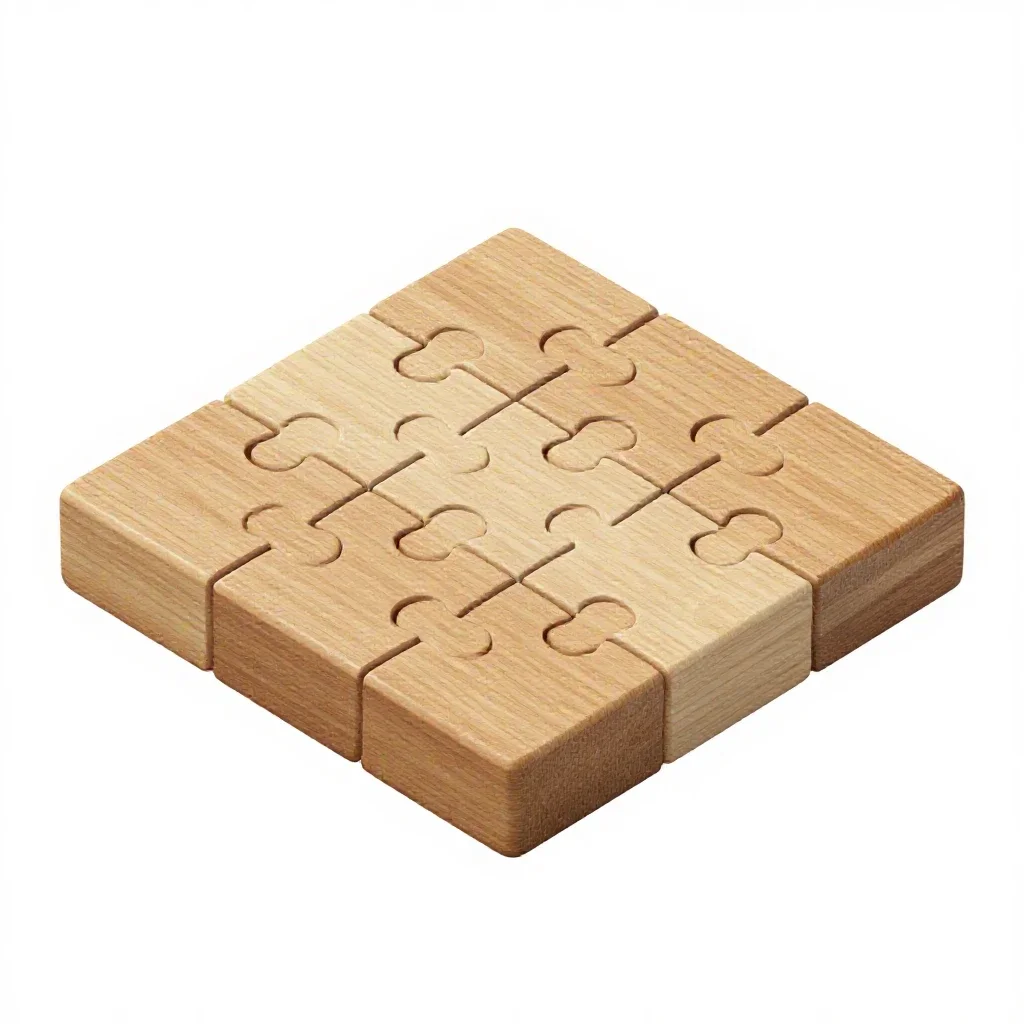 Jigsaw isolated on a white background
