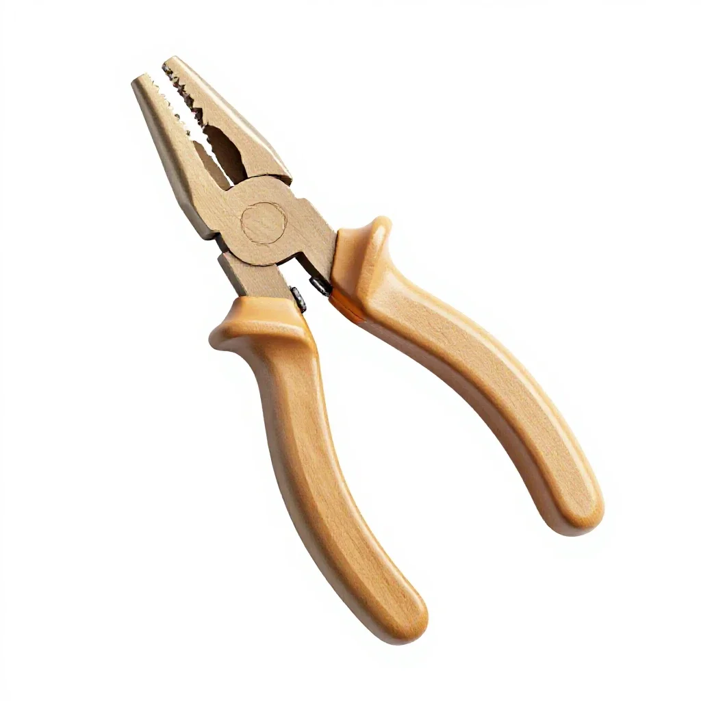 Pair of locking pliers isolated on a white background