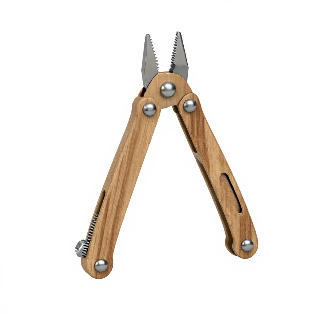 Pocket multitool isolated on a white background