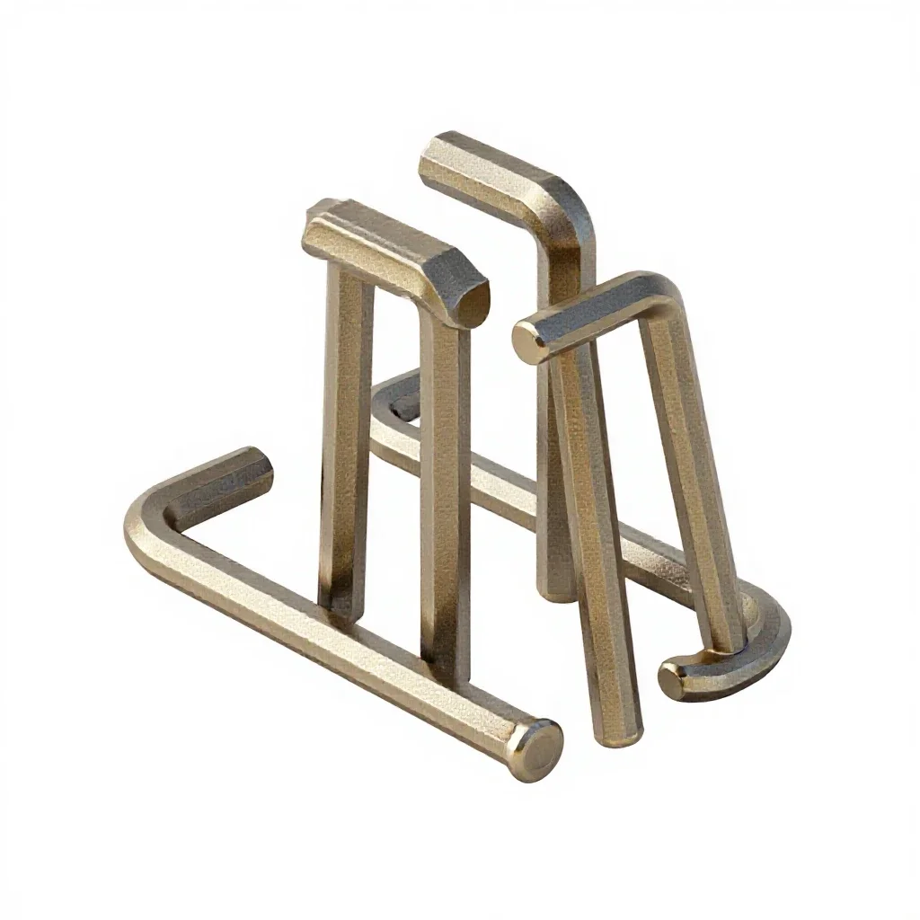 Set of allen keys isolated on a white background