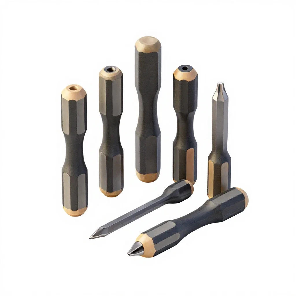 Set of screwdrivers isolated on a white background