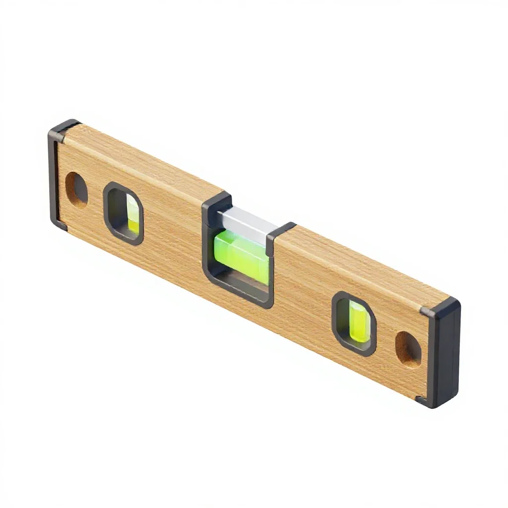 Spirit level isolated on a white background