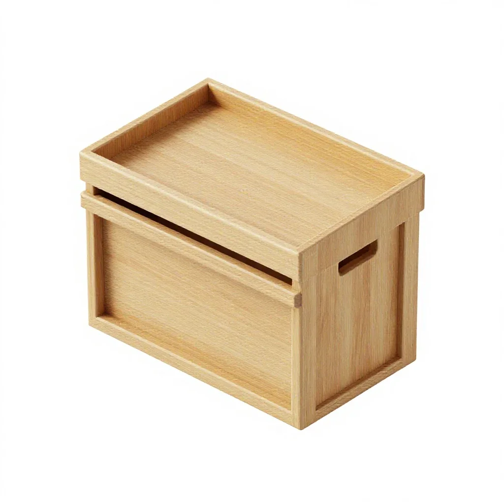 Toolbox with a cantilever tray isolated on a white background